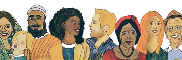 Logo der Website www.AufGehtsStJuergen.de, auf dem Menschen mit unterschiedlichen kulturellen Prägungen zu sehen sind